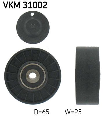 Obrázok Vratná/vodiaca kladka rebrovaného klinového remeňa SKF  VKM31002